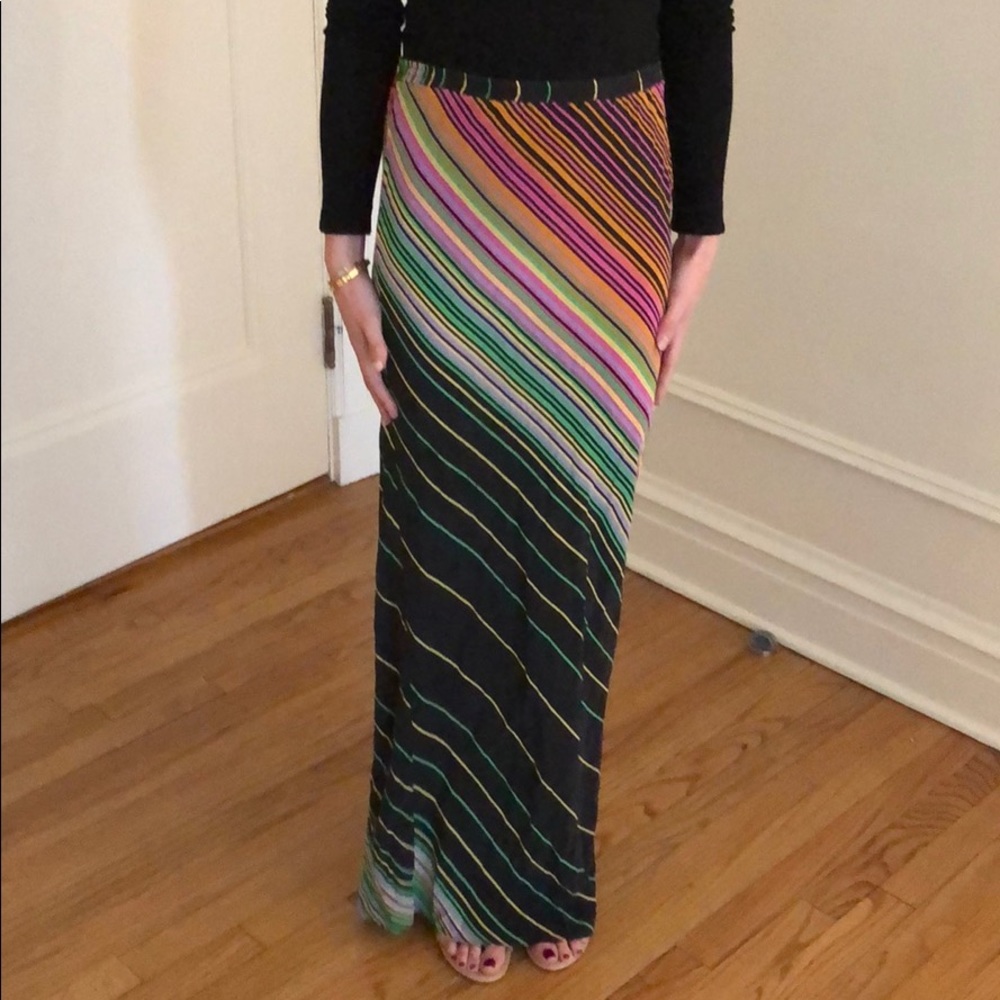 Amanda Uprichard rainbow maxi skirt